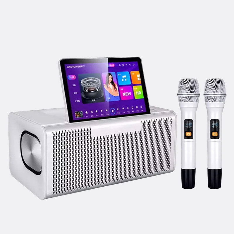 Blume 6-in-1 MAX Karaoke System | All-in-One Home KTV with HD Screen & Dual Wireless Mic