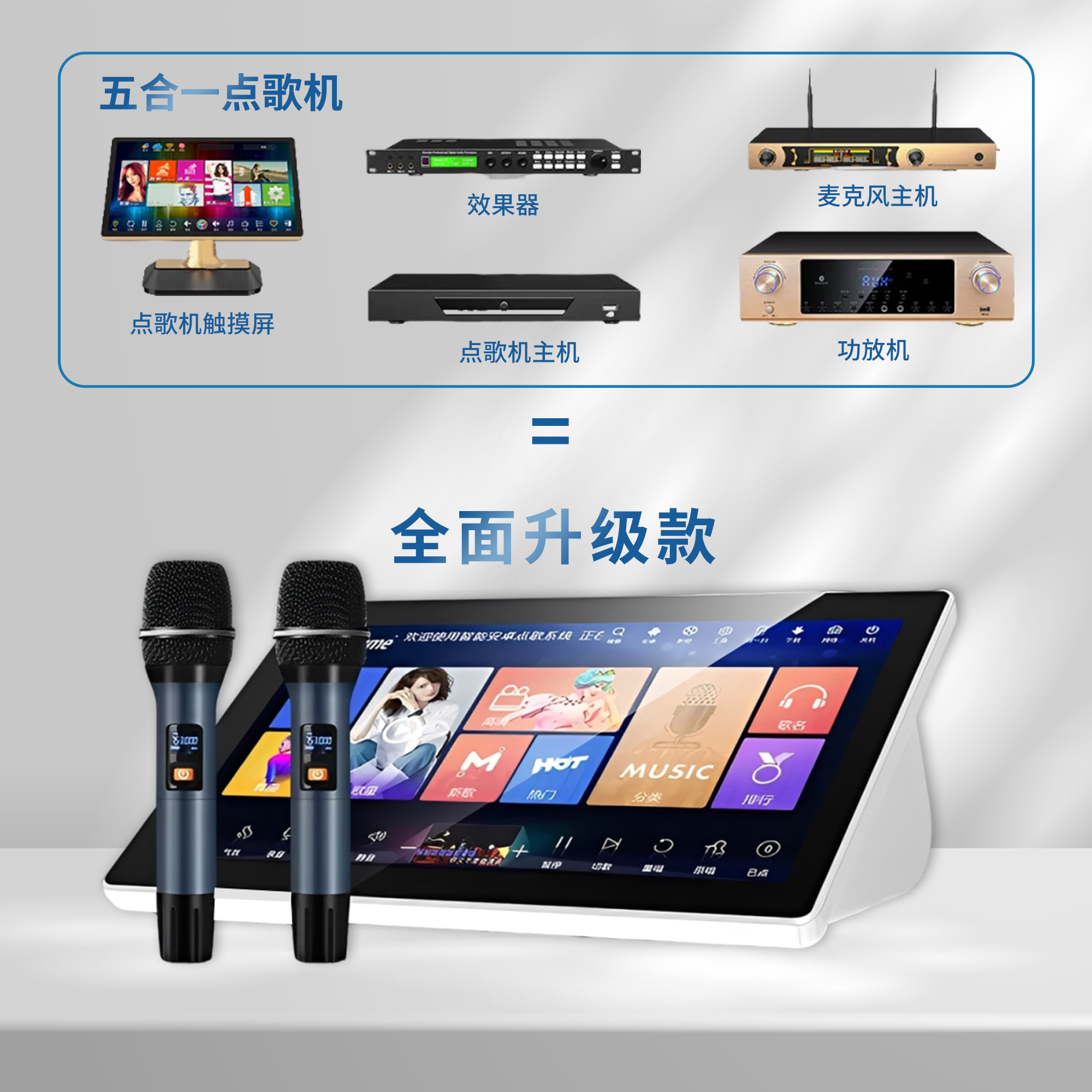 [2026 Upgraded Model] Blume 5-in-1 Amplifier Karaoke Machine | New 19.5-inch Large Screen Upgrade